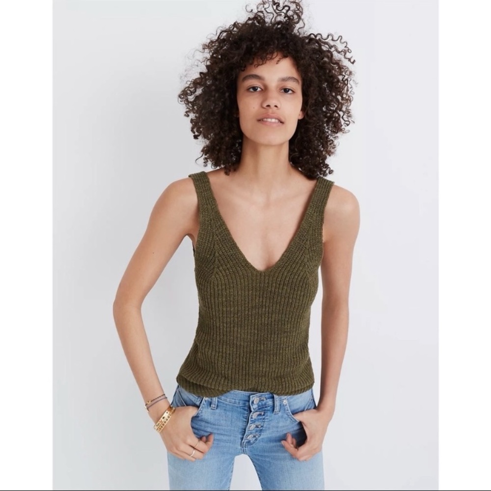 Madewell Monterey Slouchy Knitted Sweater Tank